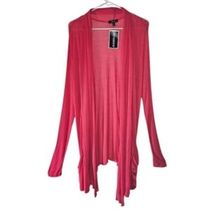 Layers Active Coral Cardigan Sz 3